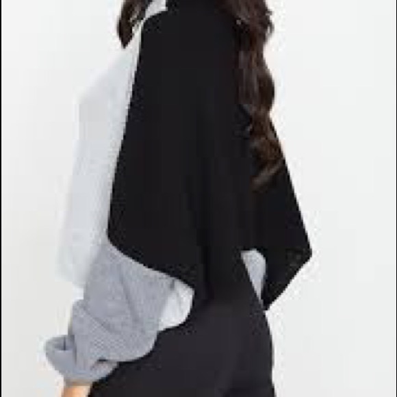 PRETTY LITTLE THING OVERSIZED COLOURBLOCK SWEATER - Picture 2 of 2